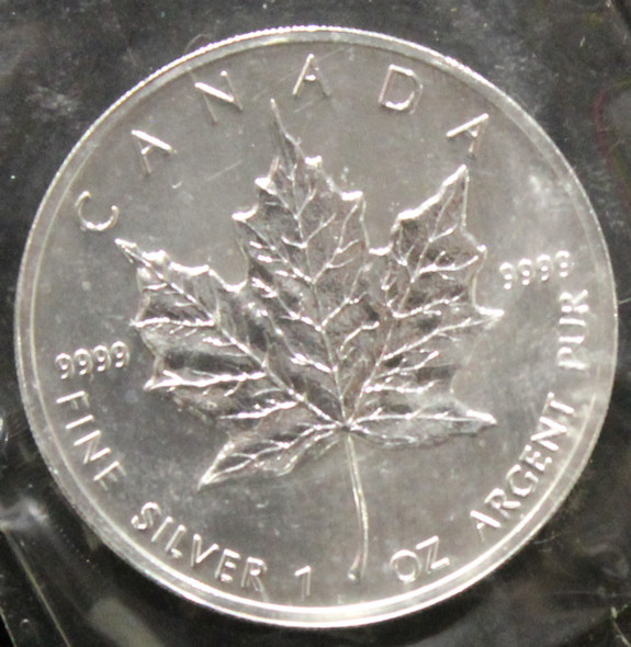 E-TRANSFER ONLY  1oz. 1999 CANADIAN SILVER MAPLE LEAF COIN