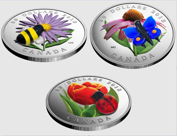 2018 $50 FINE SILVER 3-COIN SET MURANO'S  BEST