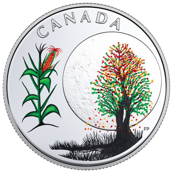 2018 $3 FINE SILVER COIN – THE THIRTEEN TEACHINGS FROM GRANDMOTHER MOON: CORN MOON 2018 $3 FINE SILVER COIN – THE THIRTEEN TEACHINGS FROM GRANDMOTHER MOON: CORN MOON