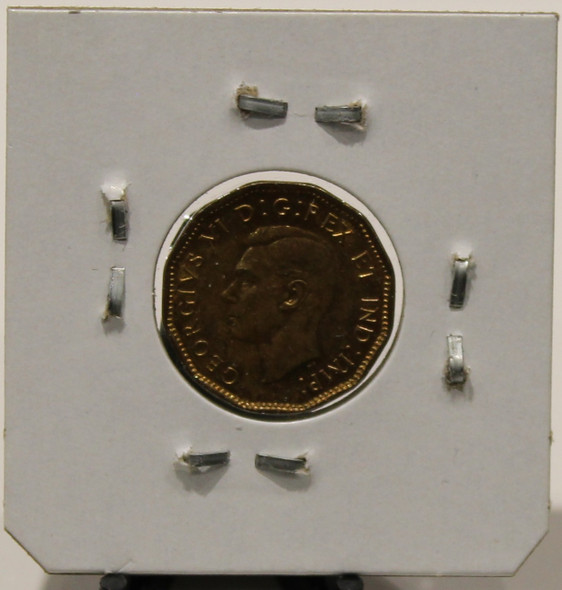 1943 CANADIAN FIVE- CENT - VICTORY NICKEL - TOMBAC - UNGRADED - AS PICTURED