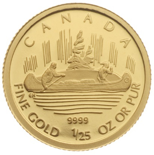 2005 1/25OZ. 50-CENT FINE GOLD COIN - VOYAGEUR