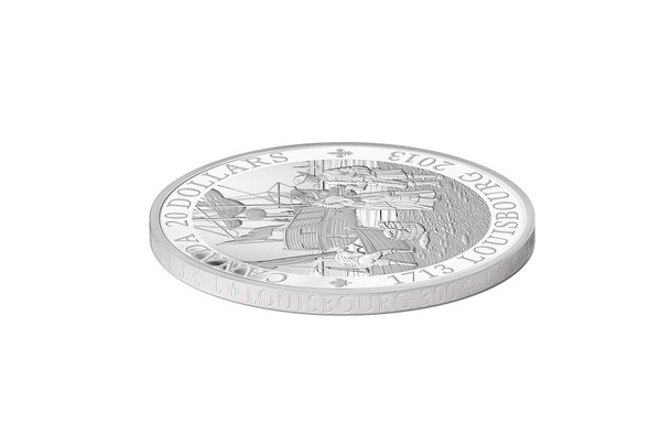 2013 $20 PURE SILVER COIN: 300TH ANNIVERSARY OF LOUISBOURG