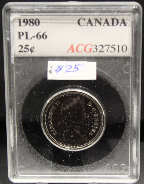 1980 CIRCULATION 25-CENT COIN - PL-66