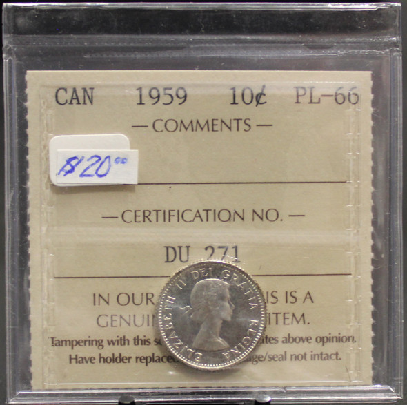 1959 CIRCULATION 10-CENT COIN - PL-66
