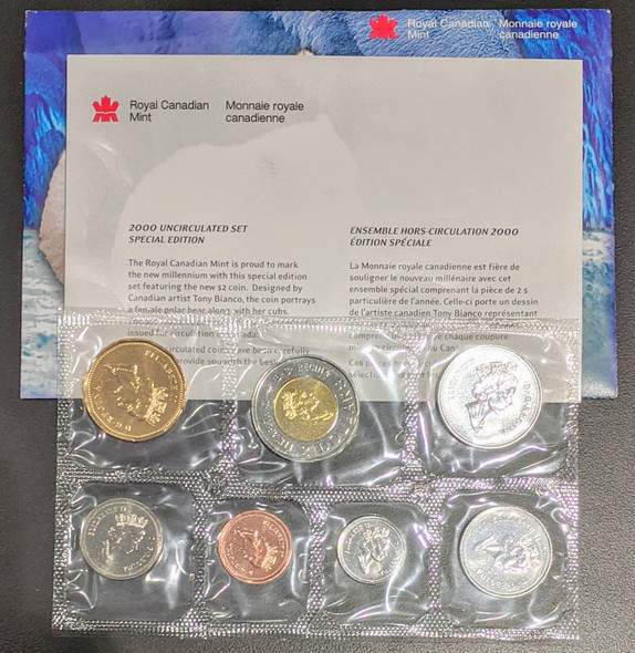 2000 SPECIAL EDITION 3-BEAR TOONIE UNCIRCULATED PROOF LIKE SET