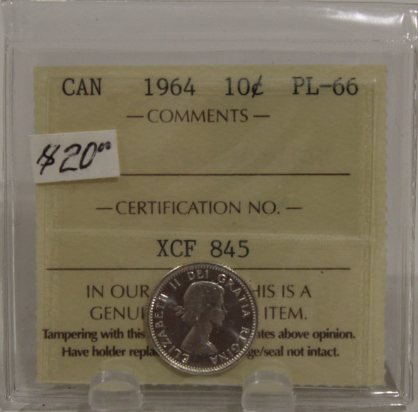 1964 CIRCULATION 10-CENT COIN - PL66