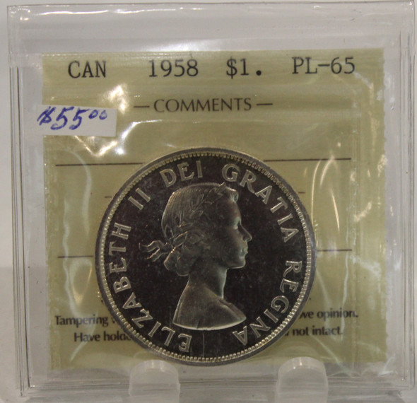 1958 CIRCULATION $1 COIN - PL65