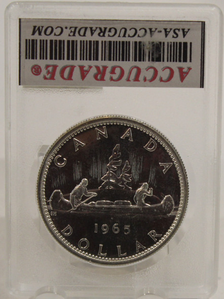 1965 TYPE 1 CIRCULATION $1 COIN - CAMEO - PL66