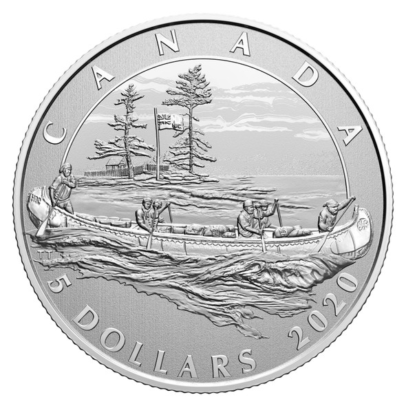 2020 $5 FINE SILVER COIN MOMENTS TO HOLD: THE 350TH ANNIVERSARY OF HBC