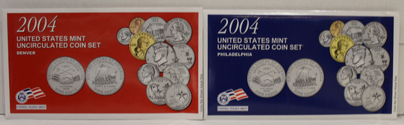 2004 UNITED STATES MINT P & D UNCIRCULATED COIN SETS