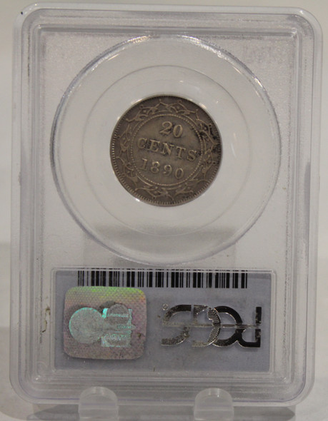 1890 NEWFOUNDLAND 20-CENT COIN - XF45