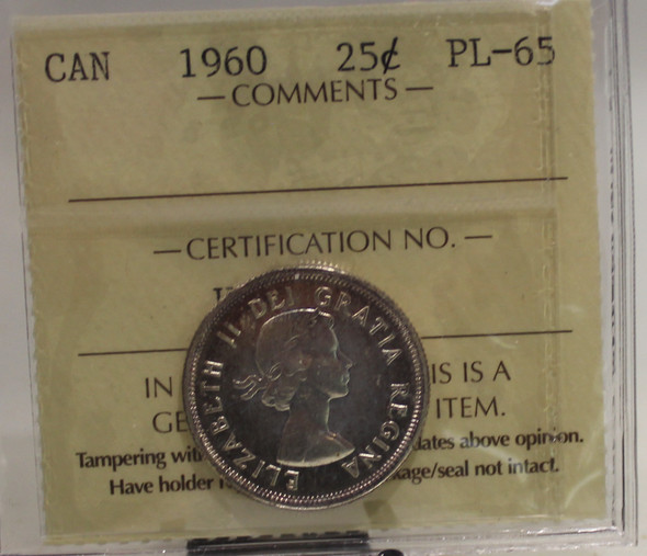 1960 CIRCULATION 25-CENT COIN - PL65