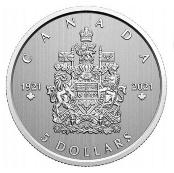 2021 $5 FINE SILVER COIN MOMENTS TO HOLD: ARMS OF CANADA