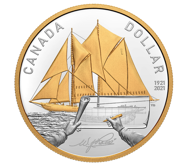 2021 FINE SILVER PROOF SET 100TH ANNIVERSARY OF BLUENOSE