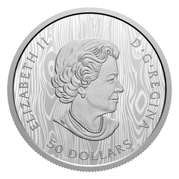 2021 $50 FINE SILVER COIN MULTILAYERED COUGAR