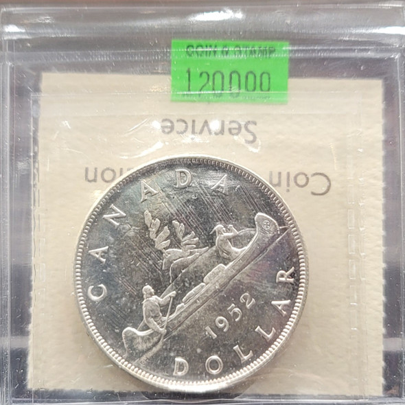 1952 CANADA CIRCULATION SILVER DOLLAR PL-65 NWL 