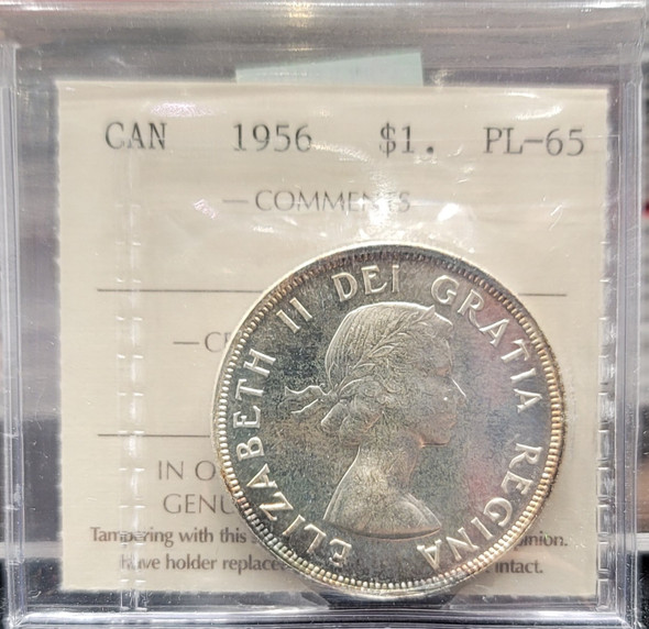 1956 CANADA CIRCULATION SILVER DOLLAR PL-65