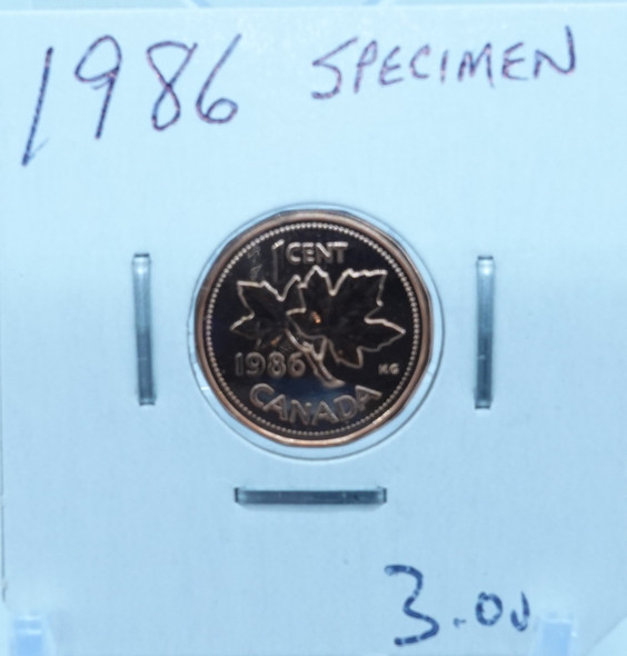 1986 CANADA CIRCULATION ONE CENT - UNGRADED