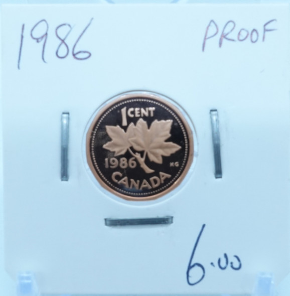 1986 CANADA CIRCULATION ONE CENT - UNGRADED (2640)