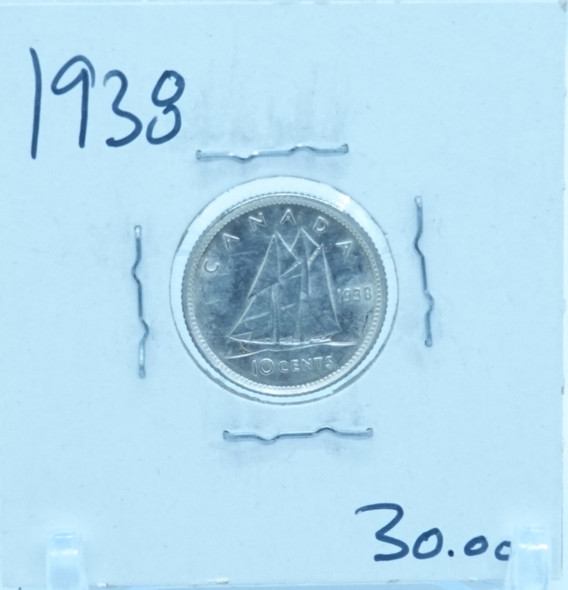 1938 CANADA CIRCULATION TEN CENTS - UNGRADED