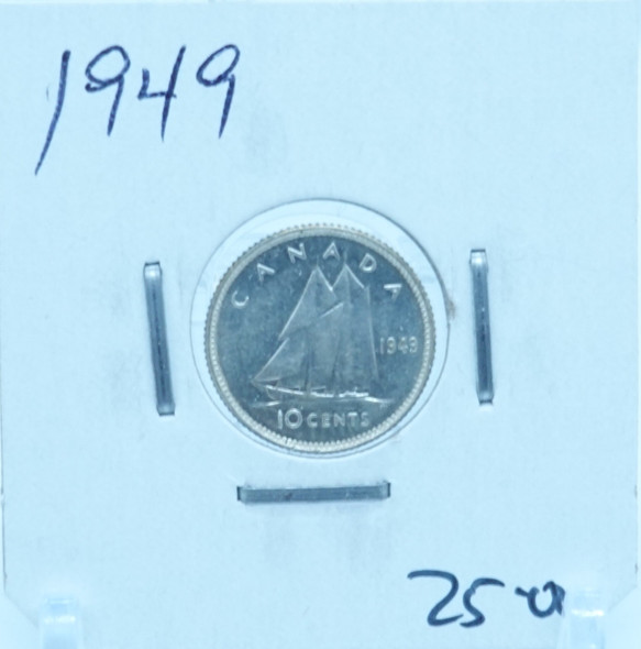 1949 CANADA CIRCULATION TEN CENTS - UNGRADED