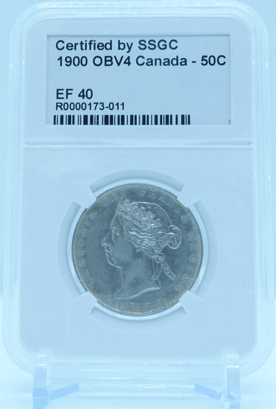 1900 50 CENT OBV4 CANADA – EF 40 - GRADED