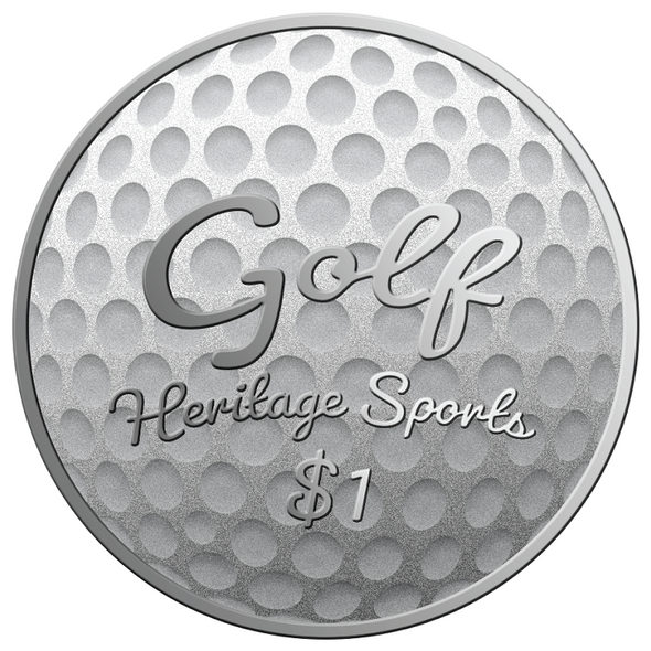 2022 $1 Fine Silver 2-Coin Set - Heritage Sports Series: Golf