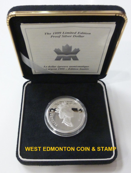 1999 LIMITED EDITION PROOF SILVER DOLLAR - INTERNATIONAL YEAR OF OLDER PERSONS (NO BOX)