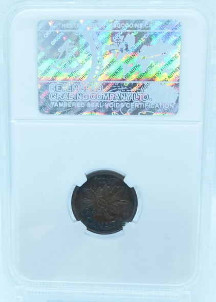 1945 1 CENT CANADA – MS 62 – GRADED (349-014)