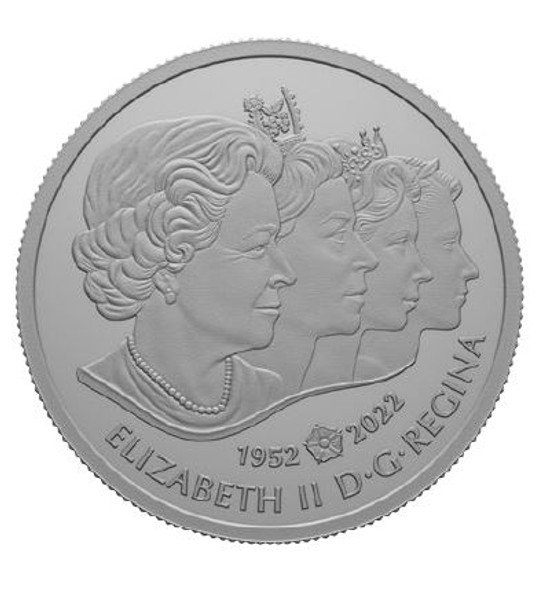 2022 $5 FINE SILVER COIN A PORTRAIT OF QUEEN ELIZABETH II