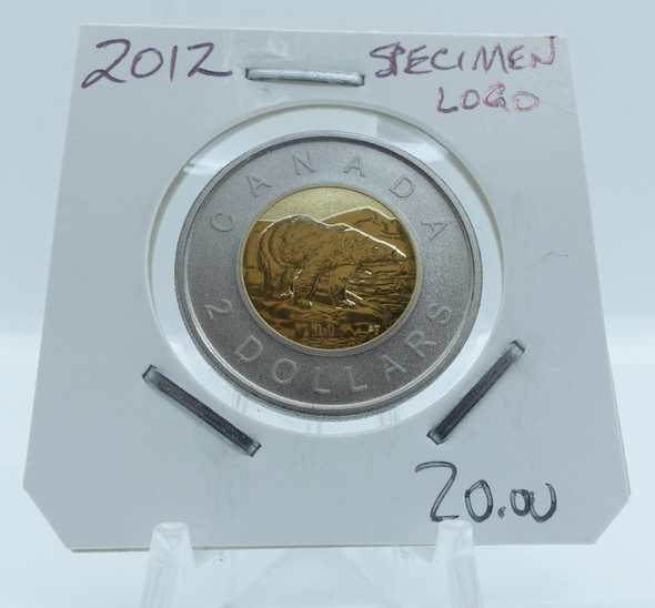 2012 CIRCULATION CANADIAN TOONIE SPECIMEN LOGO (2)