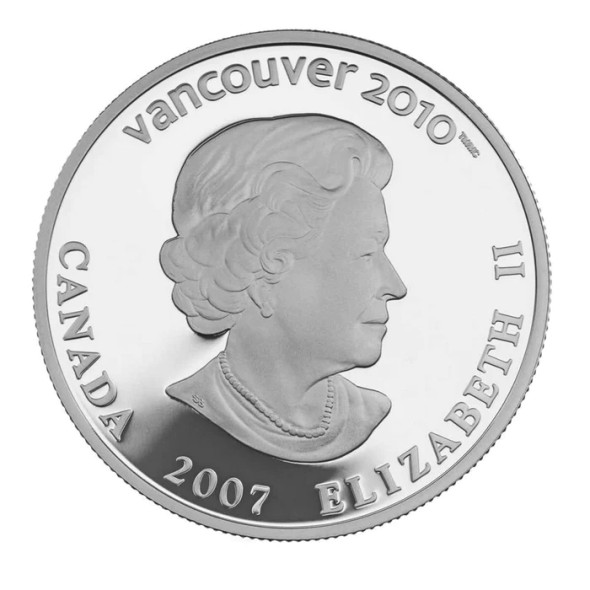 2007 $25 STERLING SILVER COIN - OLMYPIC GAMES: ICE HOCKEY