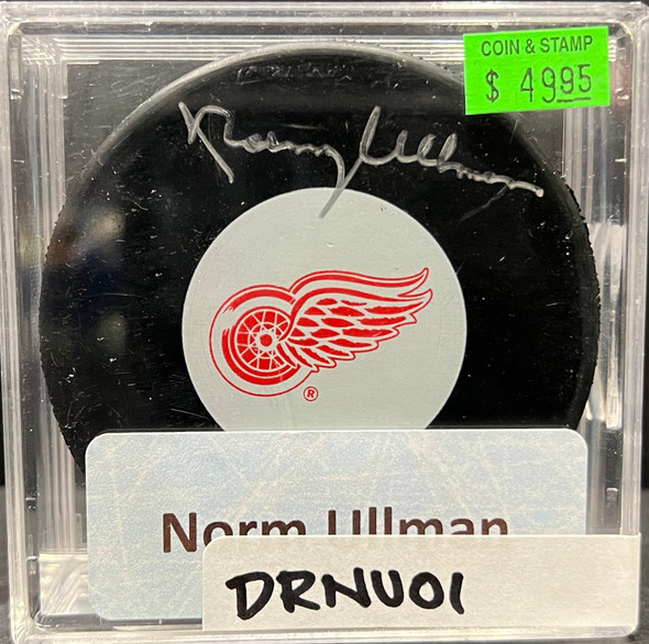 DETROIT REDWINGS - NORM ULLMAN AUTO PUCK