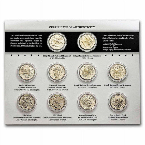 2017 AMERICA BEAUTIFUL QUARTERS UNCIRCULATED COIN SET