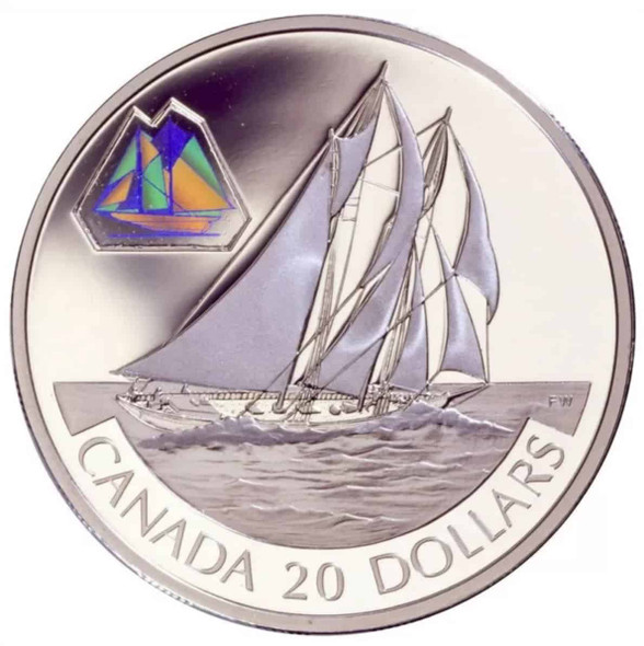 2000 $20 THE BLUENOSE TRANSPORTATION COIN