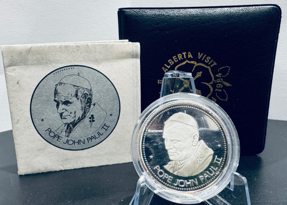 1984 POPE JOHN PAUL II ALBERTA VISIT MEDALLION