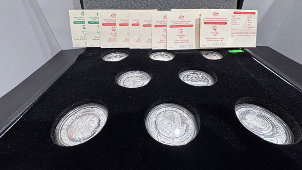 2000 $5 SYDNEY OLYMPICS 8-COIN SET