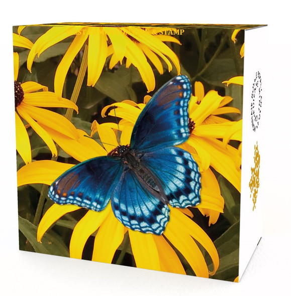 2014 $20 FINE SILVER COIN BUTTERFLIES OF CANADA - RED-SPOTTED PURPLE (NO BLACK SLEEVE)