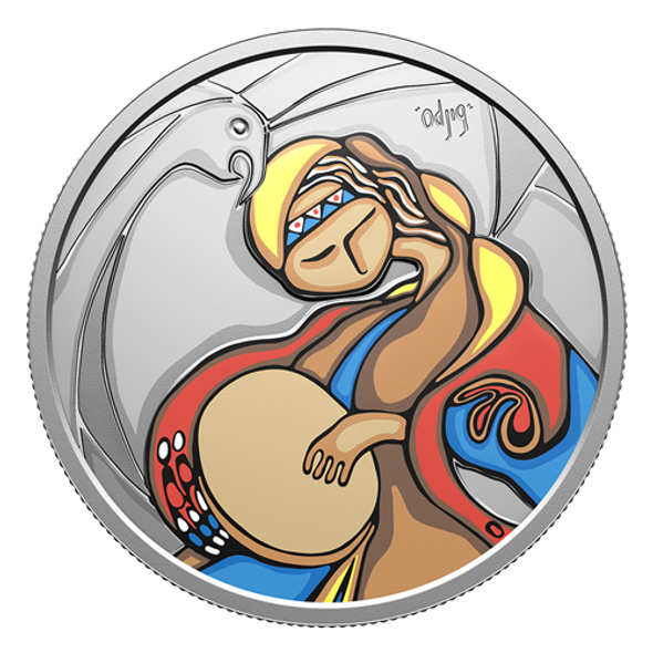 2025 $20 FOLK SINGER BY DAPHNE ODJIG FINE SILVER COIN 2025 $20 FOLK SINGER BY DAPHNE ODJIG FINE SILVER COIN