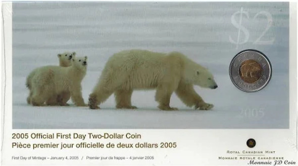 2005 OFFICIAL FIRST DAY TWO-DOLLAR COIN