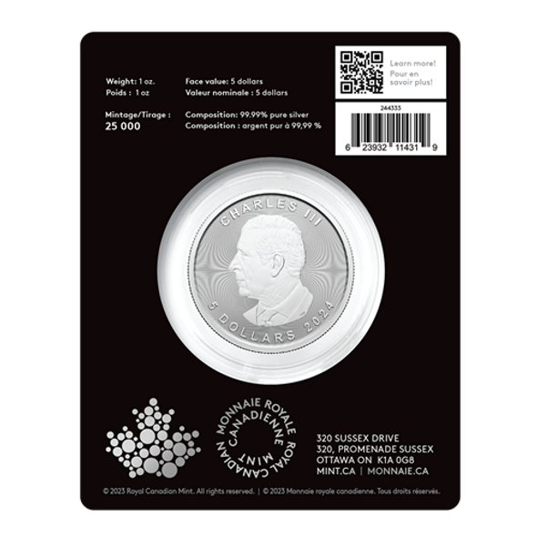2024 $5 TREASURED MAPLE LEAF (PREMIUM BULLION)