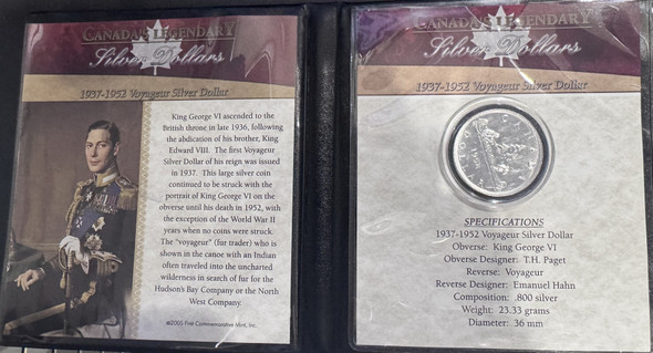 1937-1952 VOYAGEUR SILVER DOLLAR