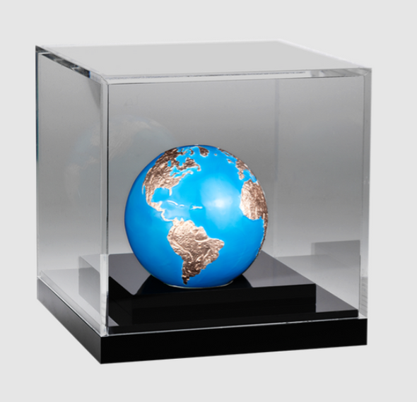 2023 $5 BLUE MARBLE GLOW IN THE DARK FINE SILVER COIN
