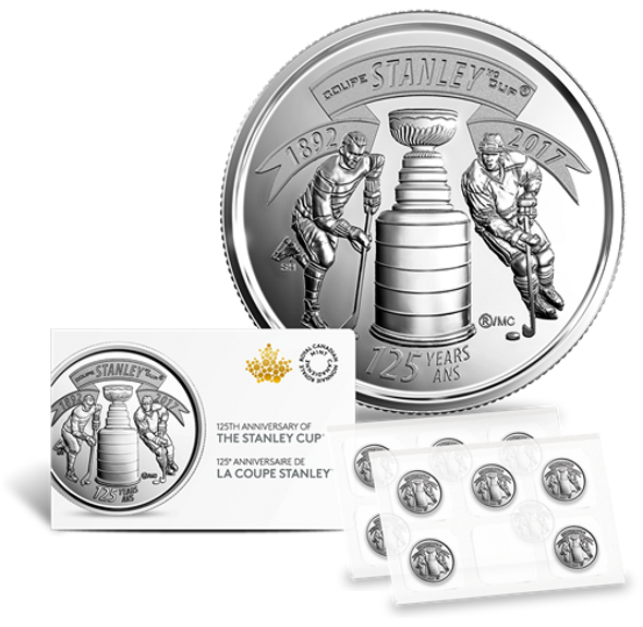 2017 25-CENT -125TH ANNIVERSARY OF THE STANLEY CUP CIRCULATION COIN PACK