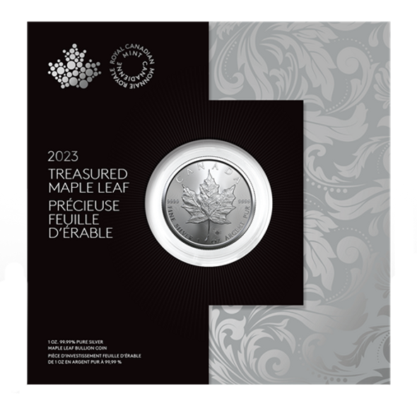 2023 1 OZ TREASURED MAPLE LEAF (PURE SILVER .9999)
