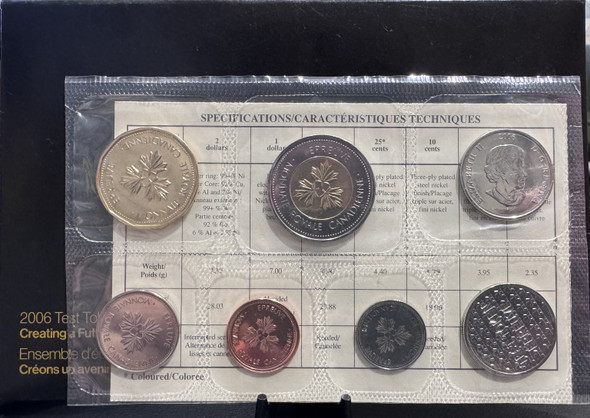 2006 UNCIRCULATED TEST TOKEN SET: CREATING A FUTURE WIHTOUT BREAST CANCER