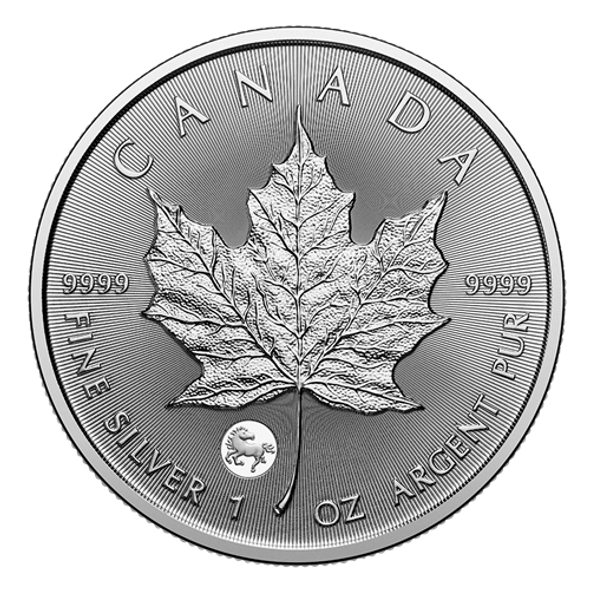 2026 $5 TREASURED MAPLE LEAF: YEAR OF THE HORSE - 1 OZ PURE SILVER  BULLION COIN
