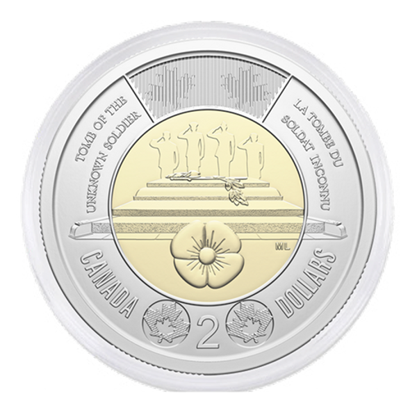 2025 $2 SPECIAL WRAP ROLL BOX SET - HONOURING CANADA'S UNKNOWN SOLDIER