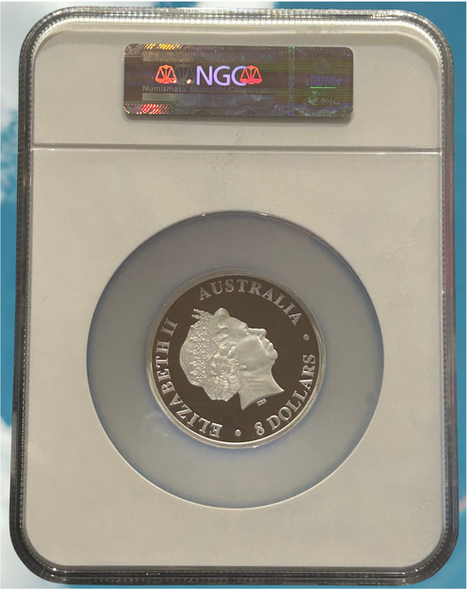 E-TRANSFER ONLY - 2012P 5oz $8 AUSTRALIA KOALA FIRST RELEASES PF70 ULTRA CAMEO NGC GRADED FINE SILVER COIN