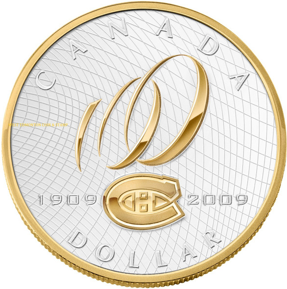 SALE- 2009 SPECIAL EDITION PROOF SILVER DOLLAR- 100TH ANNIVERSARY OF THE MONTREAL CANADIENS (NO BEAUTY BOX) 